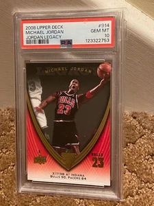 2008 Upper Deck MJ Legacy Michael Jordan PSA 10 Bulls #914 PSA 10 POP 1 RARE - Picture 1 of 1