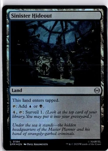 Magic The Gathering Sinister Hideout 0184 Foil Magic The Gathering TCG - Foto 1 di 7