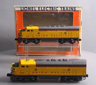 Lionel 6-8480 O Union Pacific Powered and Dummy F3 AA Diesel Set #8480/8482 LN - Image 1 of 4