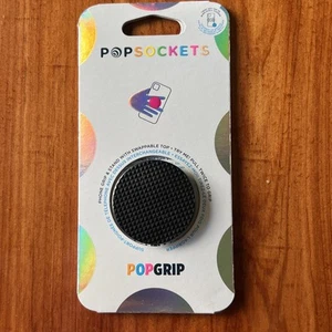 Phone Grip with Expanding Kickstand Simple PopGrip - Knurled Black - Picture 1 of 2