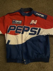 Chase Authentics NASCAR Pepsi Jeff Gordon Racing Jacket Size L, Vintage - Picture 1 of 9