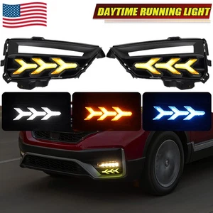 Luz de circulación diurna LED DRL parachoques delantero antiniebla para Honda CRV CR~V 2020~2022 - Imagen 1 de 13