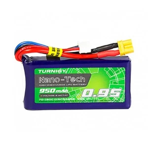 Turnigy Nano-Tech Plus 950mAh 2S 70C 140C LiPo Akku (XT30 Anschluss) - Bild 1 von 1