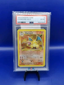 Charizard 4/102 Base Set Holo Rare 1999 WOTC TCG Vintage Pokemon Card PSA 6 - Picture 1 of 4