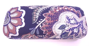 Custodia occhiali da sole Vera Bradley blu floreale guscio rigido occhiali da sole tessuto - Foto 1 di 5
