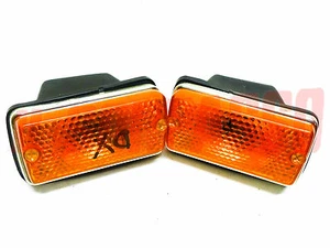 FANALINI ANTERIORI DESTRO SINISTRO BASE CROMATA  A112 1 2 3 SERIE ABARTH - Picture 1 of 1
