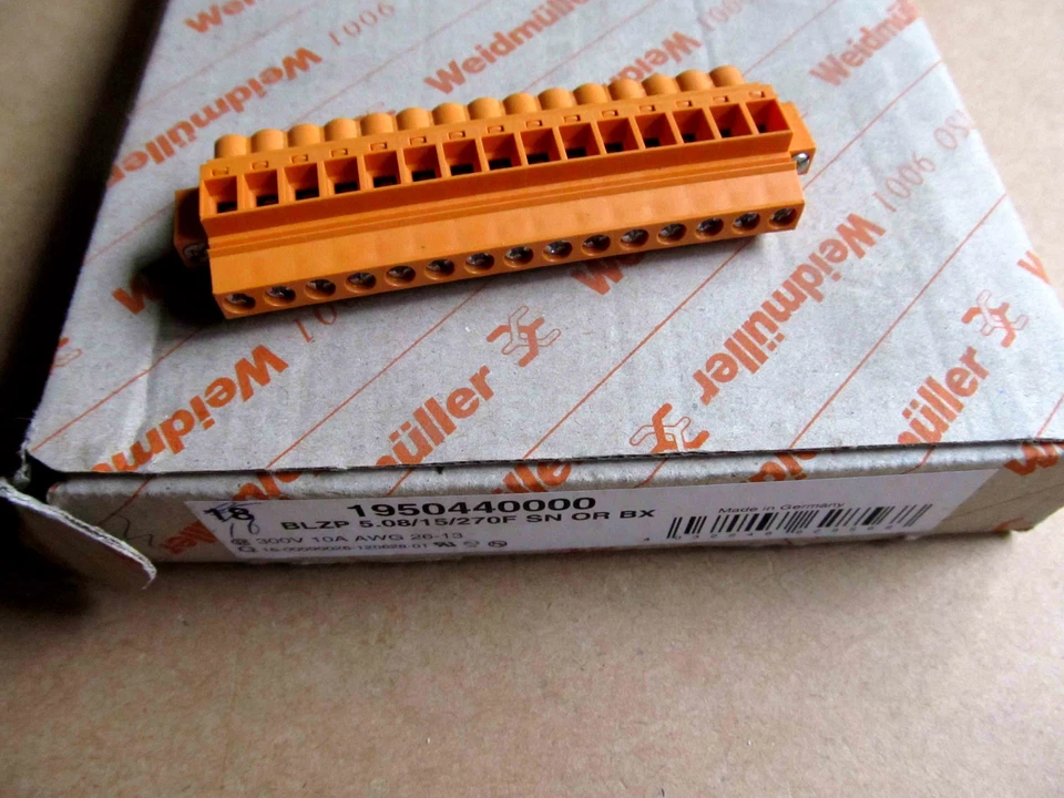 1pcs New 1950440000 BLZP 5.08/15/270F SN OR BX Weidmuller PCB - Image 1 of 1