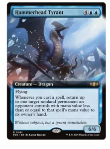 Hammerhead Tyrant - Extended Art Commander: Tarkir Dragonstorm MTG - Picture 1 of 1
