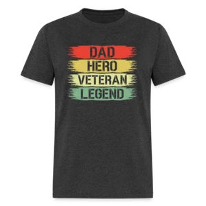 Dad Hero Veteran Legend T-Shirt - Picture 1 of 47