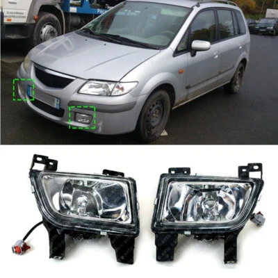 Front Bumper Fog Lamp Pair For Mazda Premacy 1998 1999-2004 Protege 1998 LH&RH - Image 1 of 4
