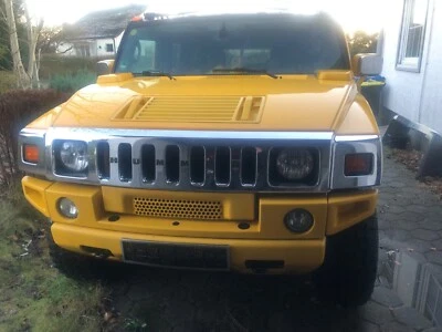 Hummer H2, V8. 6,0L, schwarzes Leder, abnehmbare AHK, km/h Tacho - Bild 1 von 4