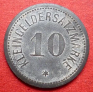 Kleingeldersatzmarke 10 ´´Pf´´ 1917 Darmstadt - Bild 1 von 2
