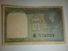 British India 1 Rupee 1940 Vintage Circulated Banknote Foreign World Paper Money