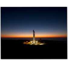 SpaceX Falcon 9 Vertical on The Pad at Vandenberg - 11x14 Unframed Print - Decor