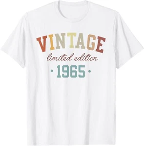 Vintage 1965 Limited Edition 60-Year-Old Gifts 60th Birthday T-Shirt - Picture 1 of 4