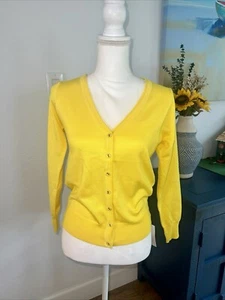 Women Button Open Front Long sleeve Cardigan Girls Lightweight Sweater Small - Picture 1 of 6