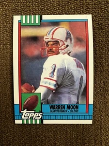 1990 Topps Warren Moon Houston Oilers Quarterback #216 Excellent Condition - Picture 1 of 6