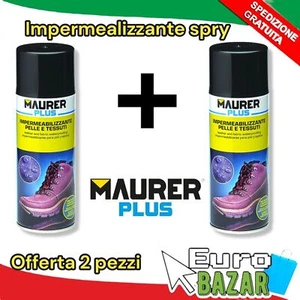 2 Impermeabilizzante Spray PelliTessuti Scarpe Idrorepellente Protettivo2x400 ML - Foto 1 di 1
