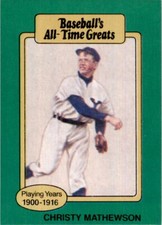 1987 Hygrade All-Time Greats Christy Mathewson New York Giants #NNO MLB Baseball
