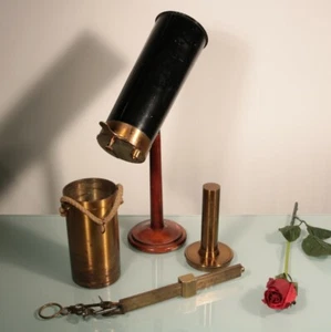 antike Messing KORNWAAGE - GETREIDEWAAGE m. MESSEINHEIT -THIELE PATENT um 1900 - Bild 1 von 1