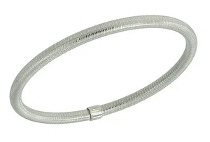 S. Michael Designs Stainless Steel High Polish Ribbed Bangle - Sizes Available  - Picture 1 of 1