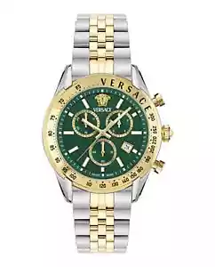 Versace Men's VE8R00524 Chrono Master Chronograph Date Two Tone Swiss Made Watch - Picture 1 of 13