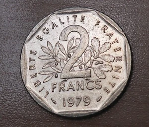 1979 France 2 Francs Nickel - Picture 1 of 2