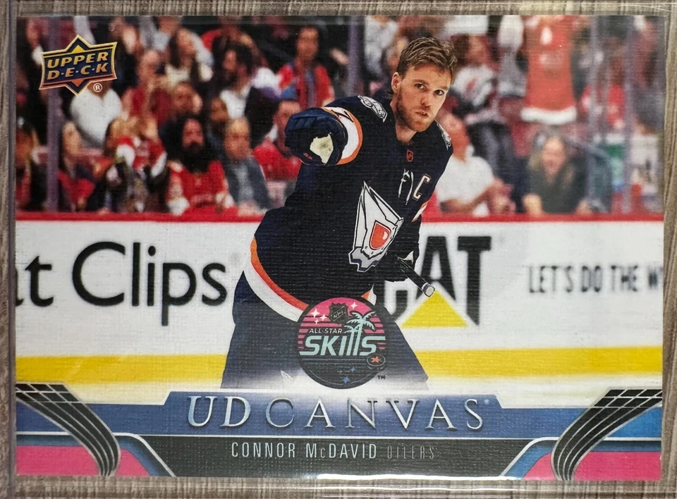2023-24 UPPER DECK EXTENDED SERIES CONNOR McDAVID UD CANVAS ALL STAR SP #C408 - Image 1 of 2
