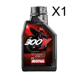 Olio Moto Motul 300V 4T 10W40 Factory Line Road Racing 100% Sintetico 1 Litro - Foto 1 di 6