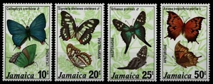 Jamaica 1978 - Mi-N.o 435-438 ** - Estampillada sin montar o nunca montada - Mariposas / Mariposas - Imagen 1 de 1