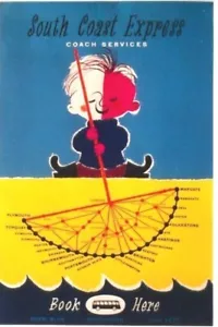 Original vintage poster BRITAIN SOUTH COAST EXPRESS BOY c.1960 - Picture 1 of 1