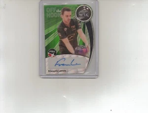 Francois Lavoie Autographed 2024 Green Die Cut Leaf Metal PBA Bowling Card #2/3 - Picture 1 of 2