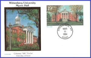 USA3 #UX175 U/A COLORANO SEDA FDC Meyers Hall - Imagen 1 de 1