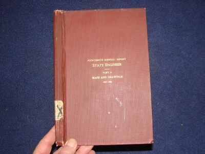 1909 Colorado State Engineer 14th Biennial Report 11 Maps & 3 Bridge Drawings - Image 1 of 4