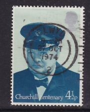 GB Postmark Clwyd 1974 Winston Churchill 4d VGC