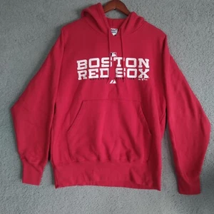 Sudadera con capucha Red Majestic Boston Red Sox Pullover polar para hombre L grande - Imagen 1 de 8
