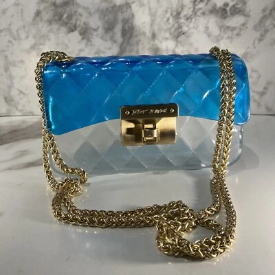 Bolsa de ombro Betsey Johnson azul So Jelly Urban Outfitters exclusiva tiracolo - Imagem 1 de 4