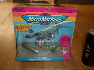 [GALOOB] Micro Machines - "WORLD FAMOUS AIRCRAFT", PLASTIC MINIATURE TOYS, VINT. - Picture 1 of 8