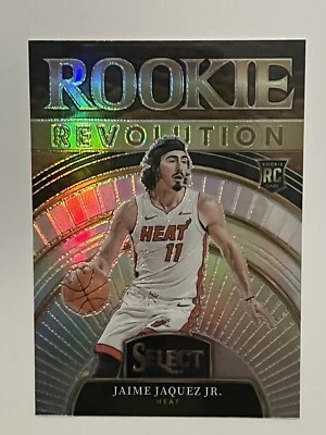 2023-24 Panini Select Jaime Jaquez JR Rookie Revolution Silver Prizm Miami #23 - Image 1 of 2
