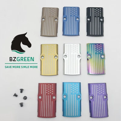 RMR Cover Plate For Glock17/19/26 Cut Slide Trijicon Laser Flag Star Aluminum