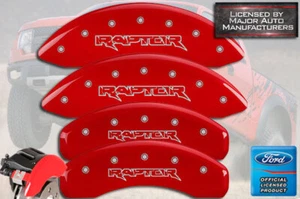 2012-2014 Ford F150 SVT "Raptor" Front Rear Red MGP Brake Disc Caliper Covers - Bild 1 von 10