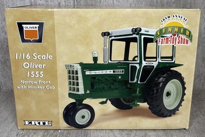 Anteriore stretto 1/16 Ertl Oliver 1555 con cabina Hiniker trattore pressofuso Summer Show - Immagine 1 di 4