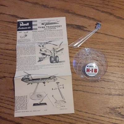 Instructions & Stand Only - Revell Piasecki H-16 Transporter Helicopter Model - Image 1 of 4