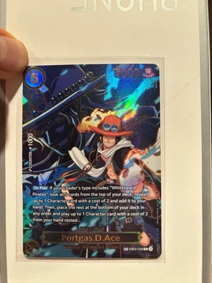 🫣 Portgas.D.Ace R-SPC EB02-028 2025 One Piece Card (PSA 10 CONTENDER) ENGLISH - Image 1 of 2