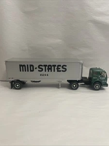First Gear 19-1840 Rare Mid-States 1953 White 3000 COE Tractor Trailer 1:34 1996 - Picture 1 of 14