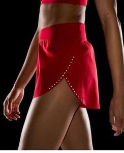 Pantalones Cortos Lululemon Mujer 8’Find Your Pace 3" Reflectante Split Run Rojo - Imagen 1 de 14