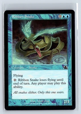 (2x) RIBBON SNAKE – MTG Magic the Gathering Card – Prophecy – Common - Image 1 of 4
