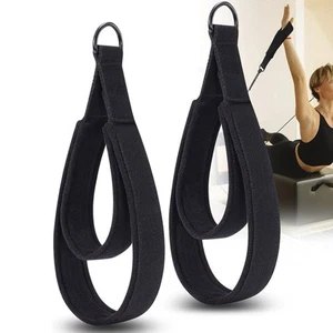 Double Loop Straps 2PCS Foot Strap and Hand Pull Strap for Pilates Workout - Picture 1 of 14