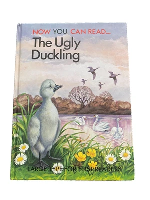 Now You Can Read The  Ugly Duckling Large Type for First Readers VNTG Foto 1 de 4