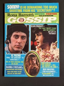 RONA BARRETT's GOSSIP Magazine MAY 1974 Al Pacino ELVIS PRESLEY Barbra Streisand - Picture 1 of 5